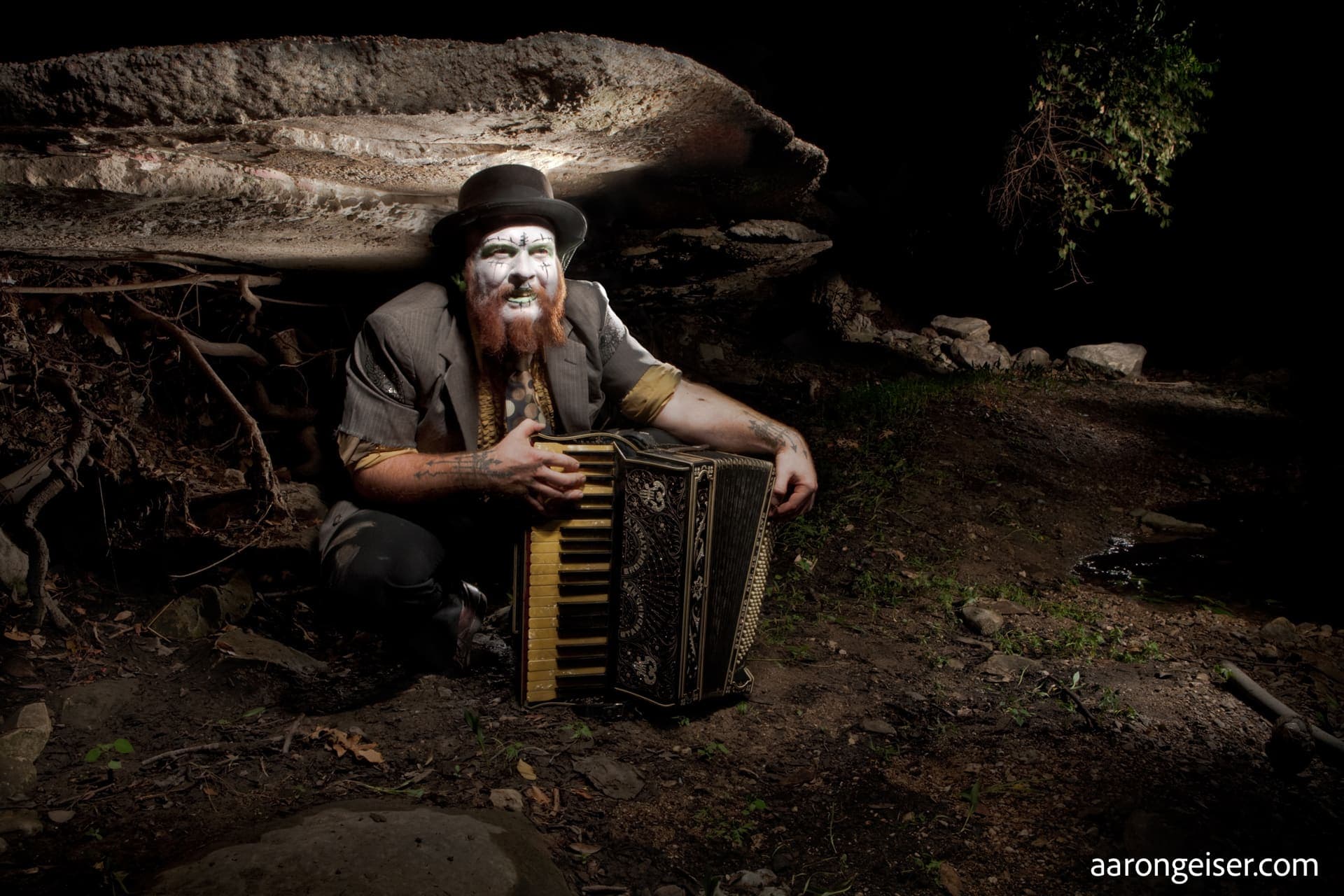 Dylan Blackthorn of the 999 Eyes Freakshow at The Enchanted Forest in Austin, Texas.